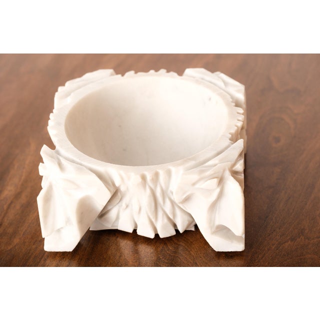 Vintage Art Deco Carrara Marble Valet Tray For Sale - Image 4 of 12