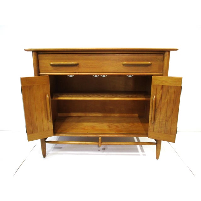 Cushman of Vermont Cushman Mid Century Birch Wood Server Credenza For Sale - Image 4 of 17