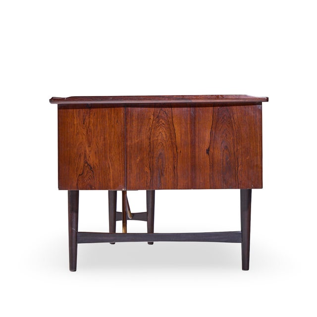 Peter Lovig Nielsen Mid Century Danish Rosewood Boomerang Desk For Sale - Image 9 of 13