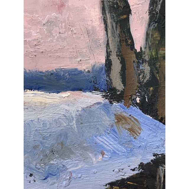 Oil Painting There Is a Stream in the Winter Forest Leonid Maistrenko For Sale - Image 4 of 10