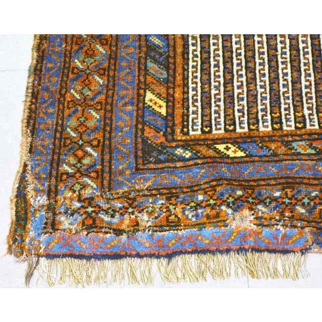 Late 20th Century Antique Quasqai Tribal Hand Knotted Rug With Soft Texture,5'1"X6'7" For Sale - Image 4 of 6