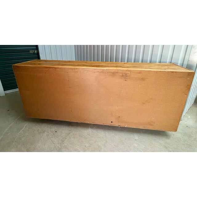 1970s Natural Stacked Rattan 9-Drawer Lowboy by Turtle and Crane - Gabriella Crespi Style For Sale - Image 12 of 12