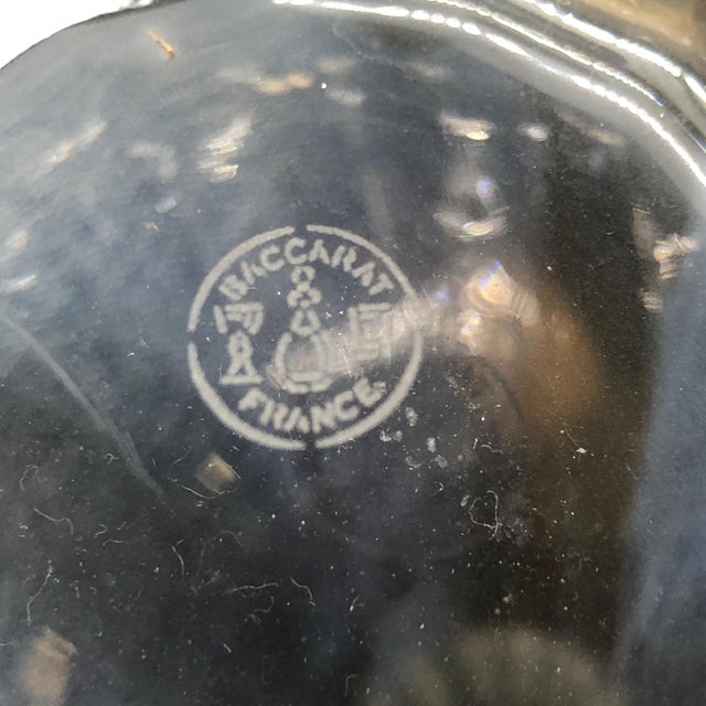 Baccarat Vintage Crystal Montaigne Optic Decanter With Stopper - Etched Logo From France For Sale In New York - Image 6 of 10