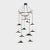 Daniel Becker 'Emily Vertikal 10' Chandelier in Matte White/Oak for Moss Objects For Sale - Image 10 of 12