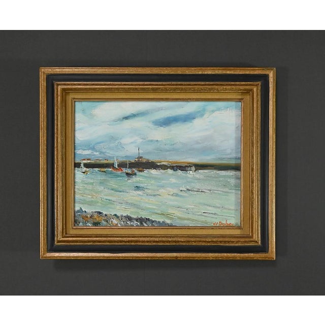 J. J. Duboc, Petit Port Breton, 1980s, Oil on Canvas, Framed For Sale - Image 5 of 16