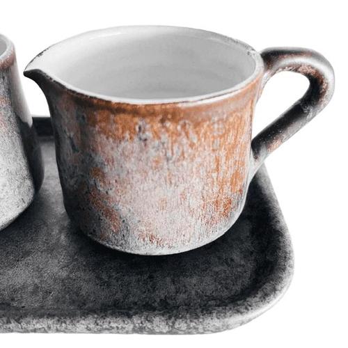 Mid 20th Century Vintage Ruska Cream Milk Jug, Sugar Bowl and Tray, 1960s, Set of 3 For Sale - Image 5 of 9
