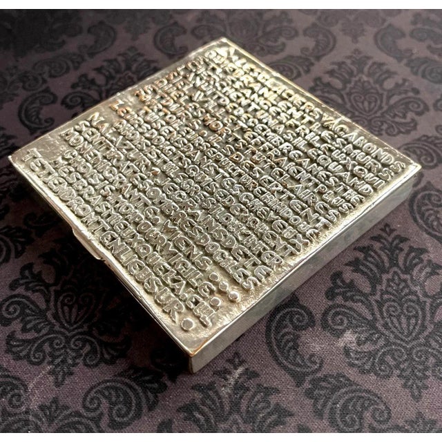 A wonderful jewelry box in silvered cast bronze by Parisian art jeweler Line Vautrin (1913-1997). From a small special...