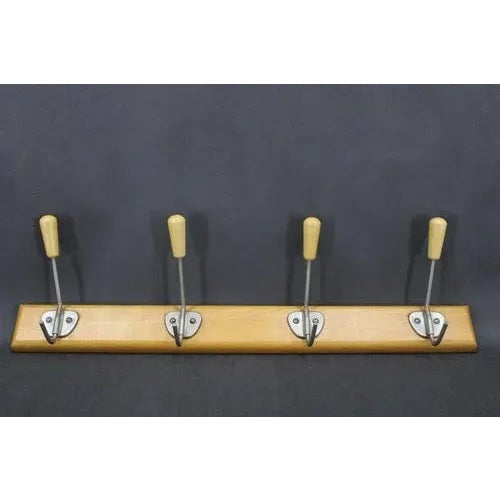 Mid-Century Wooden Wall Hanger, 1960s For Sale - Image 3 of 9