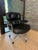 Eames Herman Miller Eames Time Life Chair in Black Leather With Polished Chrome Base For Sale - Image 4 of 12