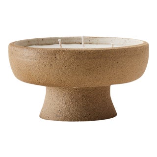 Contemporary Handmade Ceramic Jack Raw Candle Raw Blanc Small - Mediterranean Fig For Sale