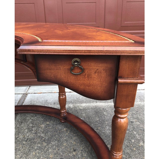 Antique Half Moon Desk Pulaski Executive Desks Chairish