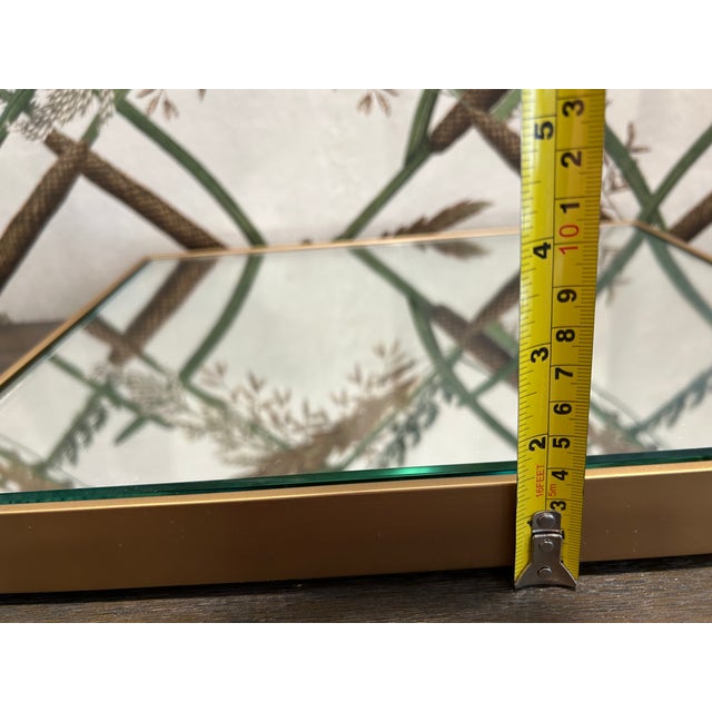 Gold Gold Framed Mirror For Sale - Image 8 of 9
