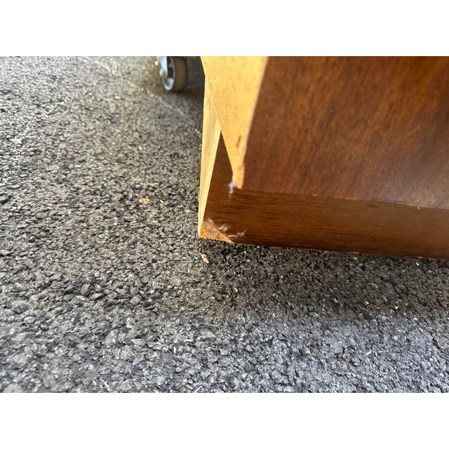 Mid-Century Modern Walnut Credenza With Sculptural Fluted Doors For Sale - Image 12 of 12