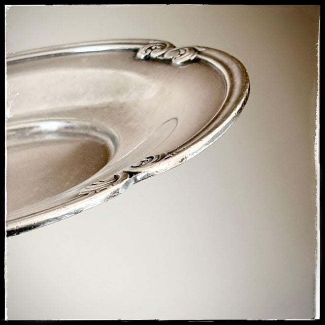 1940s Antique SilverPlate Platter- Coaster “St Francis Hotel” For Sale - Image 5 of 9
