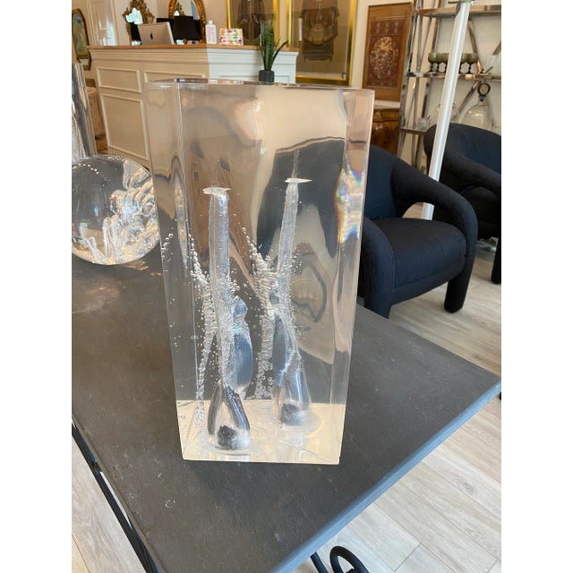 Mid Century Fractured Lucite Prism For Sale In New York - Image 6 of 8