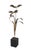 Mid-Century Modern Brutalist Torch Cut Metal Flower After Jere C. 1970's For Sale - Image 3 of 6