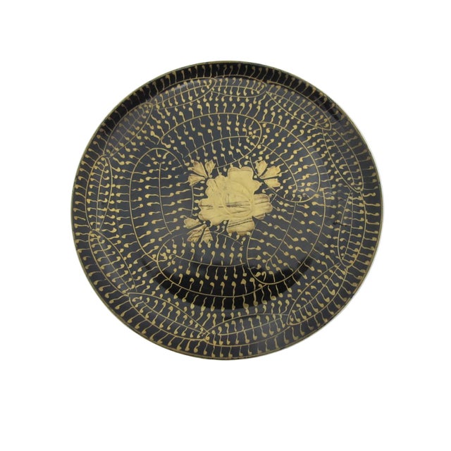 Japanese Hina Doll Takatsuki Tray Lacquer Makie Trinket Offering Dish For Sale In Portland, OR - Image 6 of 9