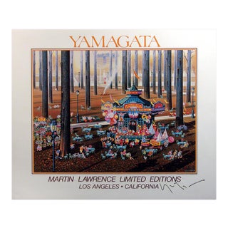 1990s Martin Lawrence Hiro Yamagata Hand Signed Poster For Sale