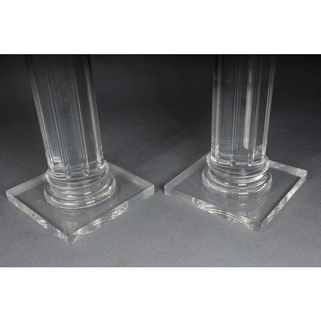 Hollywood Regency Style Acrylic Column For Sale - Image 16 of 18