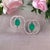 Diamond Emerald Earrings 14k White Gold 2.16 TCW Certified For Sale - Image 13 of 15