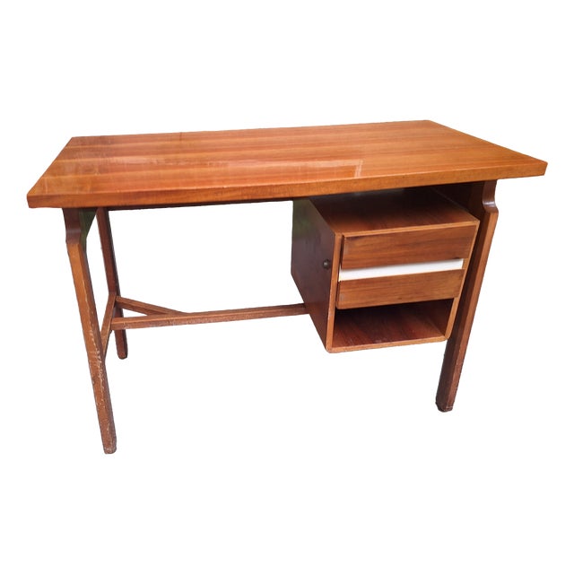 Wooden Desk with Drawers, 1960s For Sale