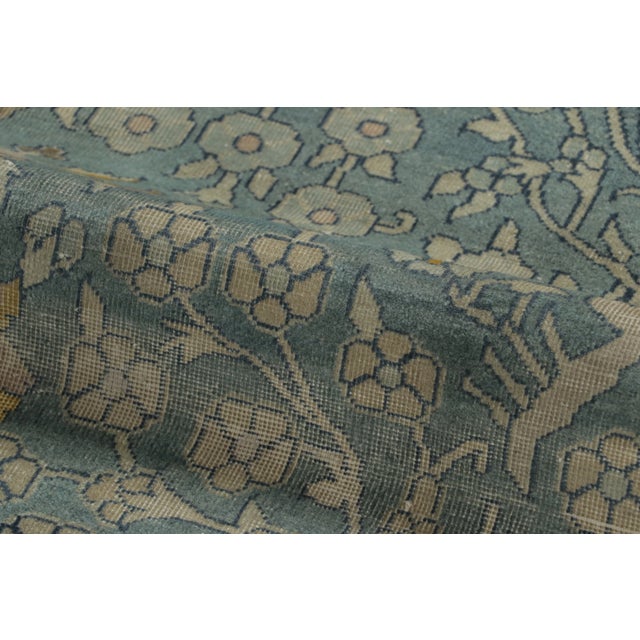 Oversized Antique 20th Century Indo-Persian Rug With Floral Vinery - Rug & Kilim For Sale - Image 10 of 11
