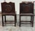 Early 20th Century Antique Rosewood Chairs + Round Stone Inserts Side Chairs, Pair. For Sale - Image 5 of 12