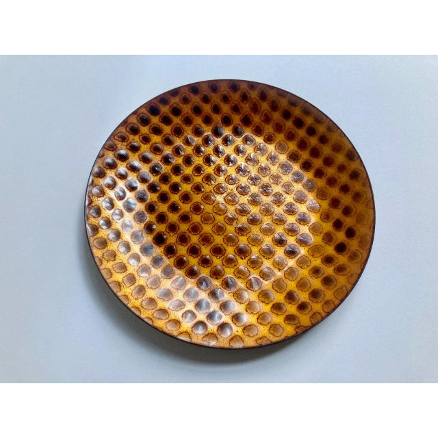 Modern Ketura Crafts Israel Enameled Copper Dish, 1970's For Sale - Image 3 of 12