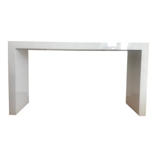 Jonathan Adler White Lacquer Console For Sale
