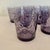 Vintage Pasabache Circleware Amethyst Cocktail Glasses, Set of 8 For Sale - Image 4 of 5
