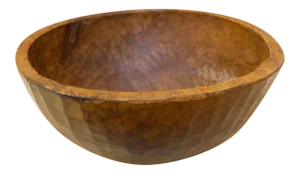 Mid 20th Century Alin Handhewn Nepalese Bowl