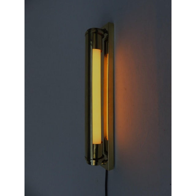 Bauhaus Wall Lights in Polished Brass, 1920s, Set of 2 For Sale - Image 12 of 18