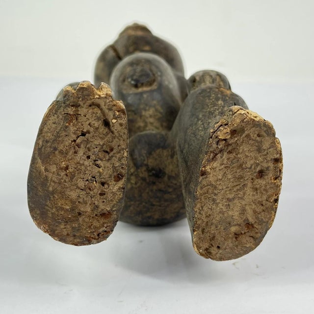 Wood Early 20th Century Bamileke Carved Wood Figure Cameroon For Sale - Image 7 of 7