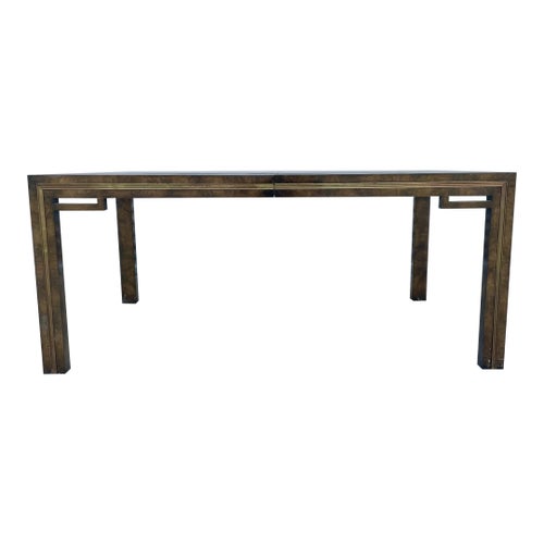1970s Mid Century Mastercraft Burlwood Dining Table Designed by