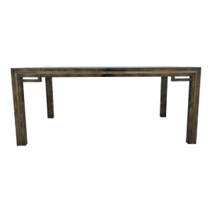 1970s Mid Century Mastercraft Burlwood Dining Table Designed by William Doezema for Mastercraft