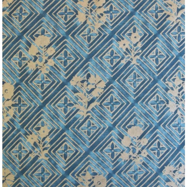 Fortuny Beautiful Italian Mariano Fortuny Jupon Bouquet Feather/Down Pillow 21" Square For Sale - Image 4 of 5