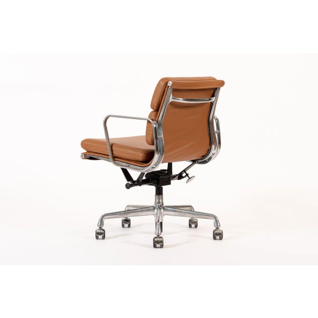 2000 - 2009 Eames for Herman Miller Brown Leather Office Chair 2000s For Sale - Image 5 of 12