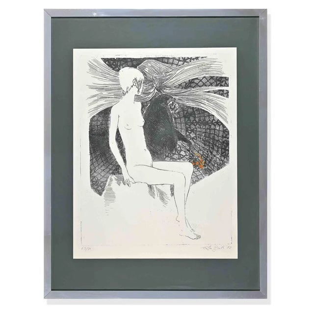 Leo Guida, Woman, Original Etching, 1972 For Sale