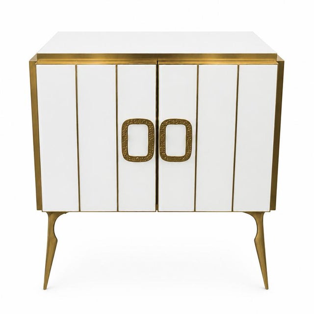 Vintage Two-Door Glass Sideboard, 1980s For Sale - Image 6 of 6