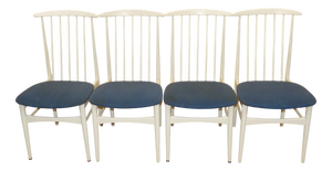 Vintage Kitchen Chairs with Spindles, 1960s, Set of 4
