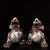 Traditional Pair of Vintage Cloisonne Enamel Guardian Lions – 5.9" Foo Dog Figures For Sale - Image 3 of 10