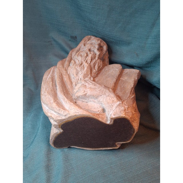 Vintage 1967 Arnold Bergier Moses Ten Commandments Sculpture Austin Productions MCM Bust For Sale - Image 10 of 14