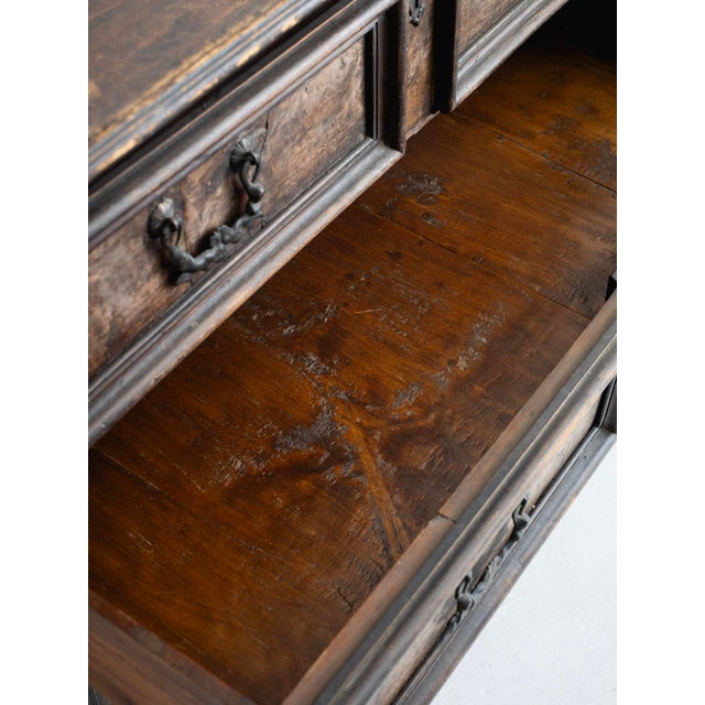 Wood 17th Century Emilian Chest of Drawers, Italy For Sale - Image 7 of 14