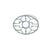 Chinoiserie Chinoiserie Bamboo Fret Ceramic Bath Set, Graphite, 5 Pieces For Sale - Image 3 of 9