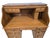 Brown Late 20th Century Winners Only Solid Oak Roll Top Executive Desk With Keys For Sale - Image 8 of 11