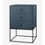 49 Fjord frame sideboard with 3 drawers by Lassen Dimensions: D 49 x W 42 x H 77 cm Materials: finér, melamin, melamine,...