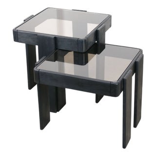 Vintage Nesting Tables by Gianfranco Frattini, 1970s, Set of 2 For Sale