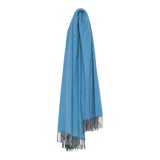 Image of Arran Plain Cashmere Throw, Sky Blue For Sale