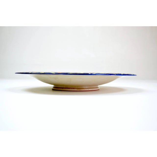 1930s–40s Italian Hand-Painted Ceramic Centerpiece, Perugia For Sale - Image 4 of 8