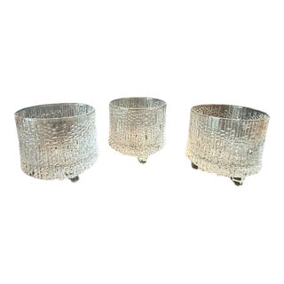 1960s Iittala Ultima Thule Rocks Glasses by Tapio Wirkkala, Set of 3 For Sale